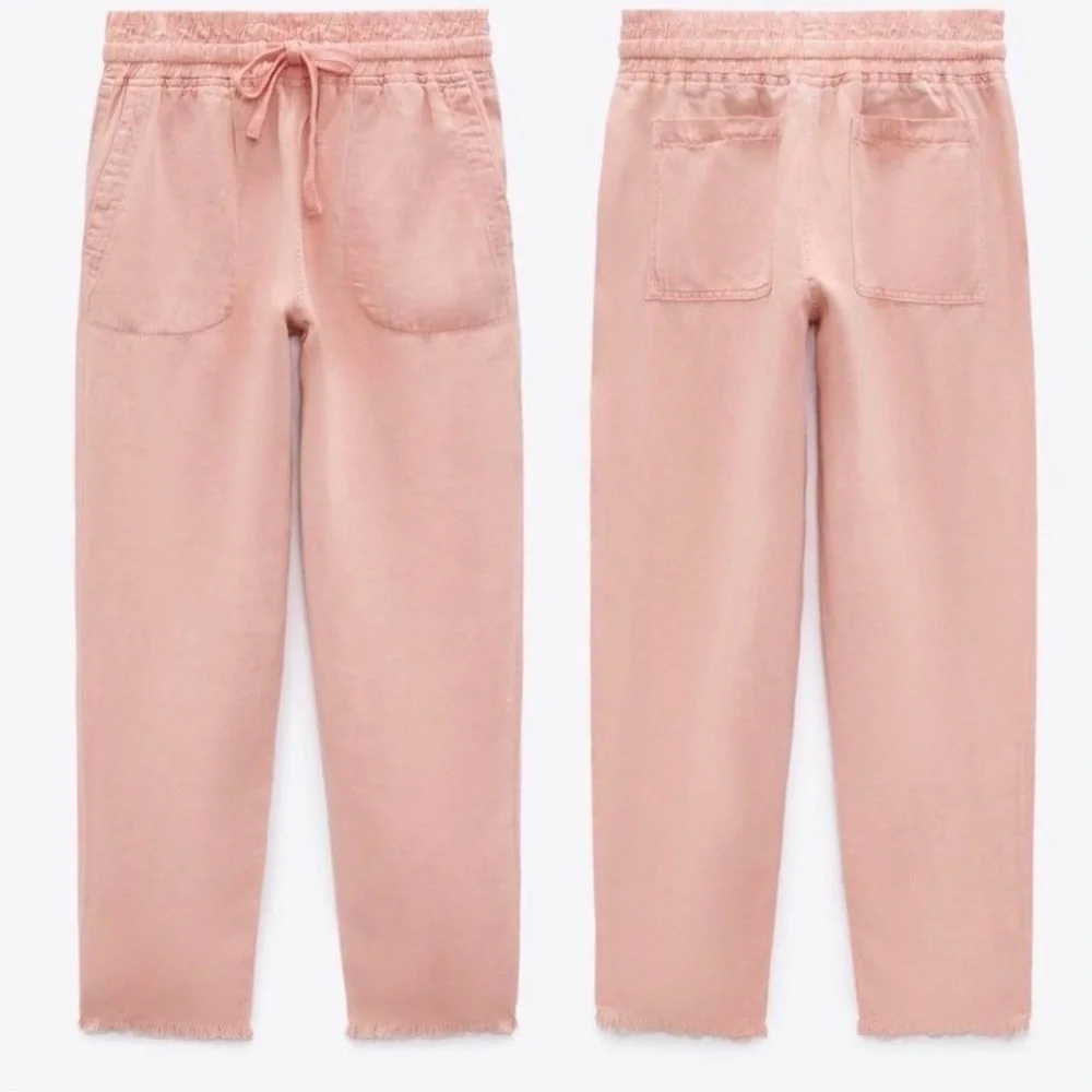 Zara Raw Hem trouser pants- Small